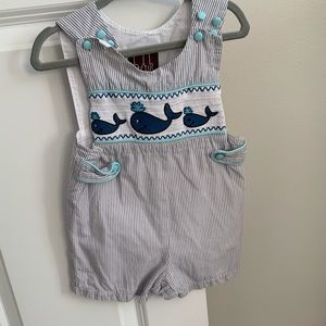 Lil cactus whale shortall 6-12m